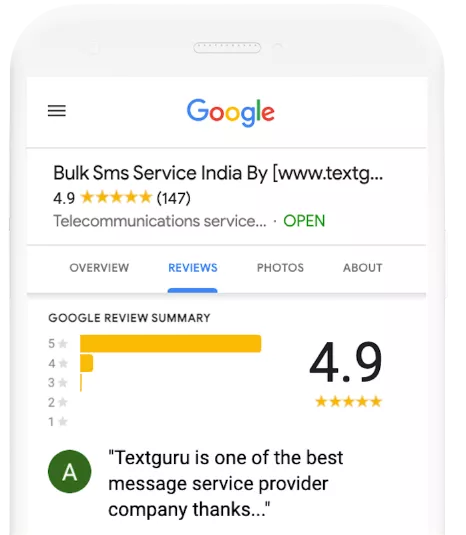  Google reviews and ratings